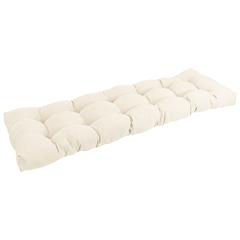 60-inch by 19-inch Tufted Solid Twill Bench Cushion