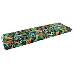 60-inch by 19-inch Patterned Outdoor Spun Polyester Bench Cushion 960X19-REO-48
