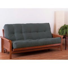 Blazing Needles Renewal 9-inch Twill Queen-size Futon Mattress - Steel Grey