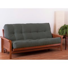 Blazing Needles Renewal 10-inch Twill Queen-size Futon Mattress - Steel Grey