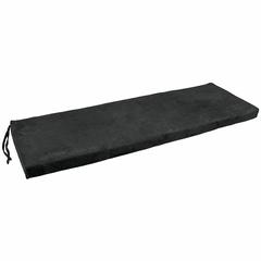 63-inch by 19-inch Solid Microsuede Bench Cushion  963X19-MS-BK