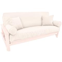 Set of 5 Full Futon Cover Set w/Two 18 inch Pillows and Two Bolsters (Twill Fabric)  9680-CD-TW-EG