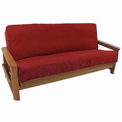 Solid Twill 8 to 9-inch Full Futon Cover