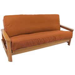 Solid Twill 8 to 9-inch Full Futon Cover