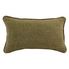 18-inch Double-corded Patterned Jacquard Chenille Rectangular Throw Pillow with Insert, Gingham Brown