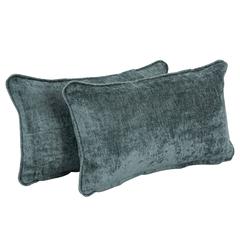 18-inch Double-corded Patterned Jacquard Chenille Rectangular Throw Pillows with Inserts (Set of 2)  9811-CD-S2-JCH-CO-47