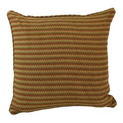 25-inch Double-corded Patterned Tapestry Square Floor Pillow with Insert, Autumn Gingham