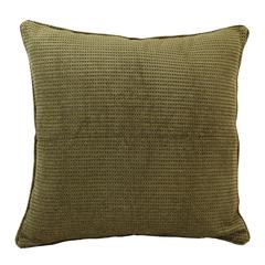 25-inch Double-corded Patterned Tapestry Square Floor Pillow with Insert, Gingham Brown