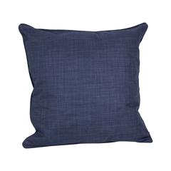25-inch Double-corded Spun Polyester Square Floor Pillow with Insert, Azul