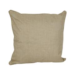 25-inch Double-corded Spun Polyester Square Floor Pillow with Insert, Sandstone