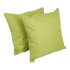 25-inch Double-corded Spun Polyester Square Floor Pillows with Inserts (Set of 2) 9813-CD-S2-REO-SOL-01