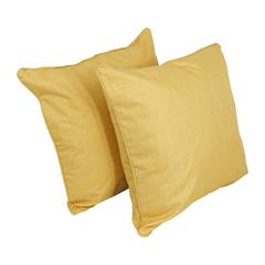 25-inch Double-corded Spun Polyester Square Floor Pillows with Inserts (Set of 2) 9813-CD-S2-REO-SOL-03
