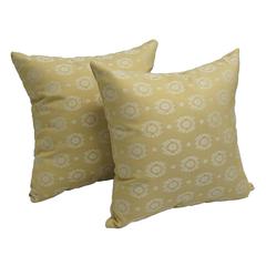 17-inch Jacquard Throw Pillows with Inserts (Set of 2)  9910-S2-ID-021