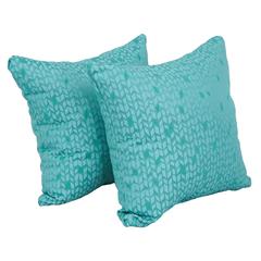 17-inch Jacquard Throw Pillows with Inserts (Set of 2)  9910-S2-ID-080