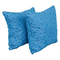 17-inch Jacquard Throw Pillows with Inserts (Set of 2)  9910-S2-ID-081