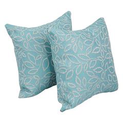 17-inch Jacquard Throw Pillows with Inserts (Set of 2)  9910-S2-ID-092