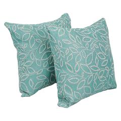 17-inch Jacquard Throw Pillows with Inserts (Set of 2)  9910-S2-ID-095