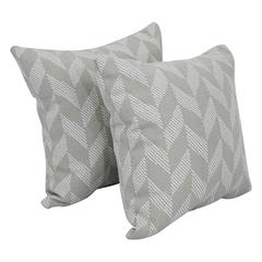 17-inch Jacquard Throw Pillows with Inserts (Set of 2)  9910-S2-ID-096
