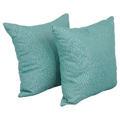 17-inch Jacquard Throw Pillows with Inserts (Set of 2)  9910-S2-ID-112
