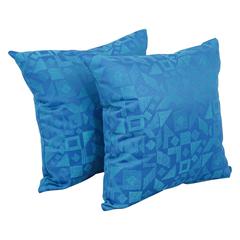 17-inch Jacquard Throw Pillows with Inserts (Set of 2)  9910-S2-ID-117