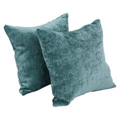 17-inch Jacquard Throw Pillows with Inserts (Set of 2)  9910-S2-ID-122