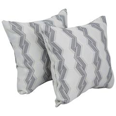 17-inch Jacquard Throw Pillows with Inserts (Set of 2)  9910-S2-ID-133