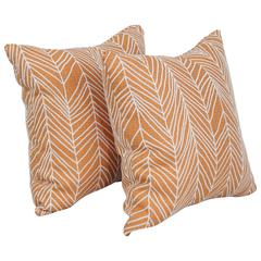 17-inch Jacquard Throw Pillows with Inserts (Set of 2)  9910-S2-ID-137
