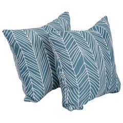 17-inch Jacquard Throw Pillows with Inserts (Set of 2)  9910-S2-ID-138