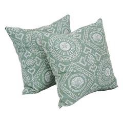 17-inch Jacquard Throw Pillows with Inserts (Set of 2)  9910-S2-ID-144