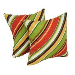 17-inch Square Polyester Outdoor Throw Pillows (Set of 2) 9910-S2-OD-102