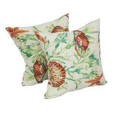 17-inch Square Polyester Outdoor Throw Pillows (Set of 2) 9910-S2-OD-107