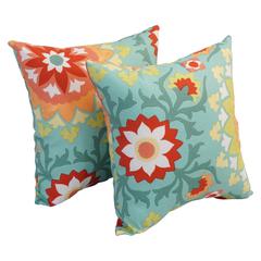 17-inch Square Polyester Outdoor Throw Pillows (Set of 2) 9910-S2-OD-137