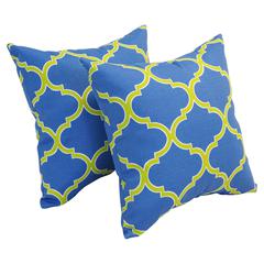 17-inch Square Polyester Outdoor Throw Pillows (Set of 2) 9910-S2-OD-150