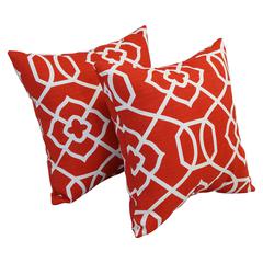 17-inch Square Polyester Outdoor Throw Pillows (Set of 2) 9910-S2-OD-155