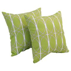 17-inch Square Polyester Outdoor Throw Pillows (Set of 2) 9910-S2-OD-169