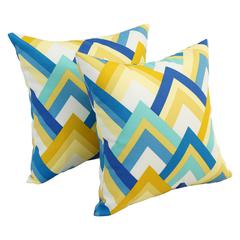 17-inch Square Polyester Outdoor Throw Pillows (Set of 2) 9910-S2-OD-184