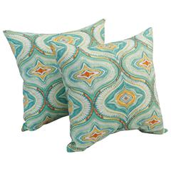 17-inch Square Polyester Outdoor Throw Pillows (Set of 2) 9910-S2-OD-194