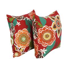 17-inch Square Polyester Outdoor Throw Pillows (Set of 2) 9910-S2-OD-202
