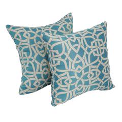 17-inch Square Premium Polyester Outdoor Throw Pillows (Set of 2) 9910-S2-PO-001