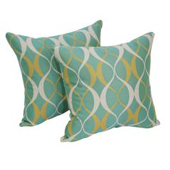 17-inch Square Premium Polyester Outdoor Throw Pillows (Set of 2) 9910-S2-PO-006