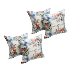 17-inch Square Polyester Outdoor Throw Pillows (Set of 4)