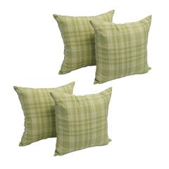 17-inch Jacquard Throw Pillows with Inserts (Set of 4)  9910-S4-ID-001