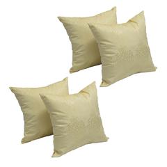 17-inch Jacquard Throw Pillows with Inserts (Set of 4)  9910-S4-ID-020