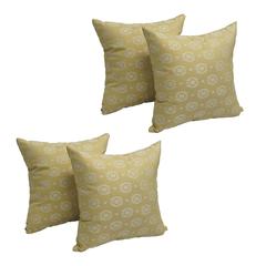 17-inch Jacquard Throw Pillows with Inserts (Set of 4)  9910-S4-ID-021