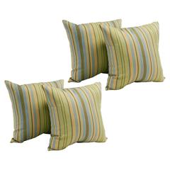 17-inch Jacquard Throw Pillows with Inserts (Set of 4)  9910-S4-ID-064