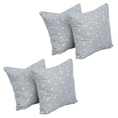 17-inch Jacquard Throw Pillows with Inserts (Set of 4)  9910-S4-ID-079