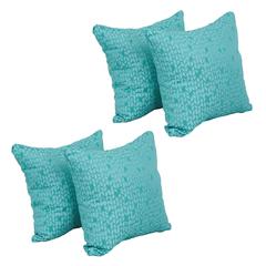 17-inch Jacquard Throw Pillows with Inserts (Set of 4)  9910-S4-ID-080