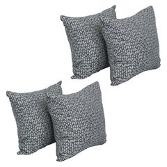 17-inch Jacquard Throw Pillows with Inserts (Set of 4)  9910-S4-ID-082