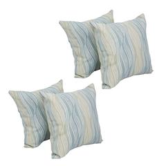 17-inch Jacquard Throw Pillows with Inserts (Set of 4)  9910-S4-ID-086