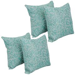 17-inch Jacquard Throw Pillows with Inserts (Set of 4)  9910-S4-ID-095